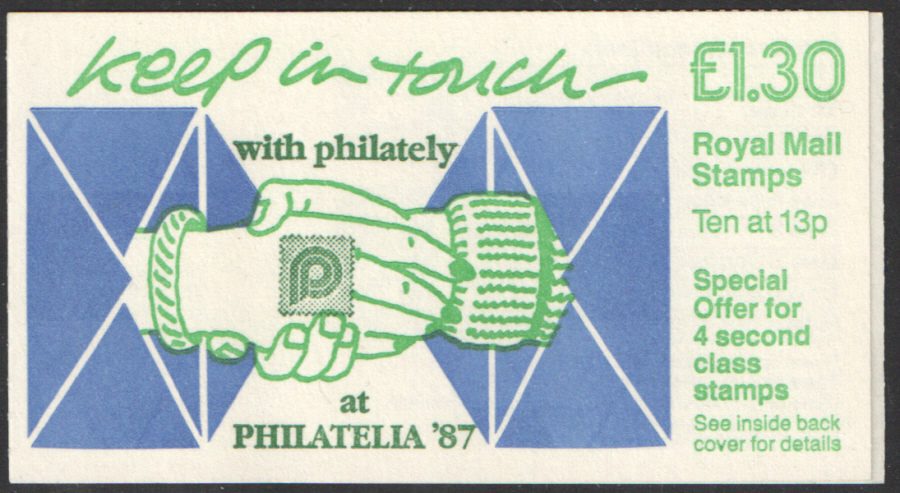(image for) FL8B / DB7(35)A Philatelia Overprint Keep In Touch Booklet Right Margin Folded Booklet - Click Image to Close